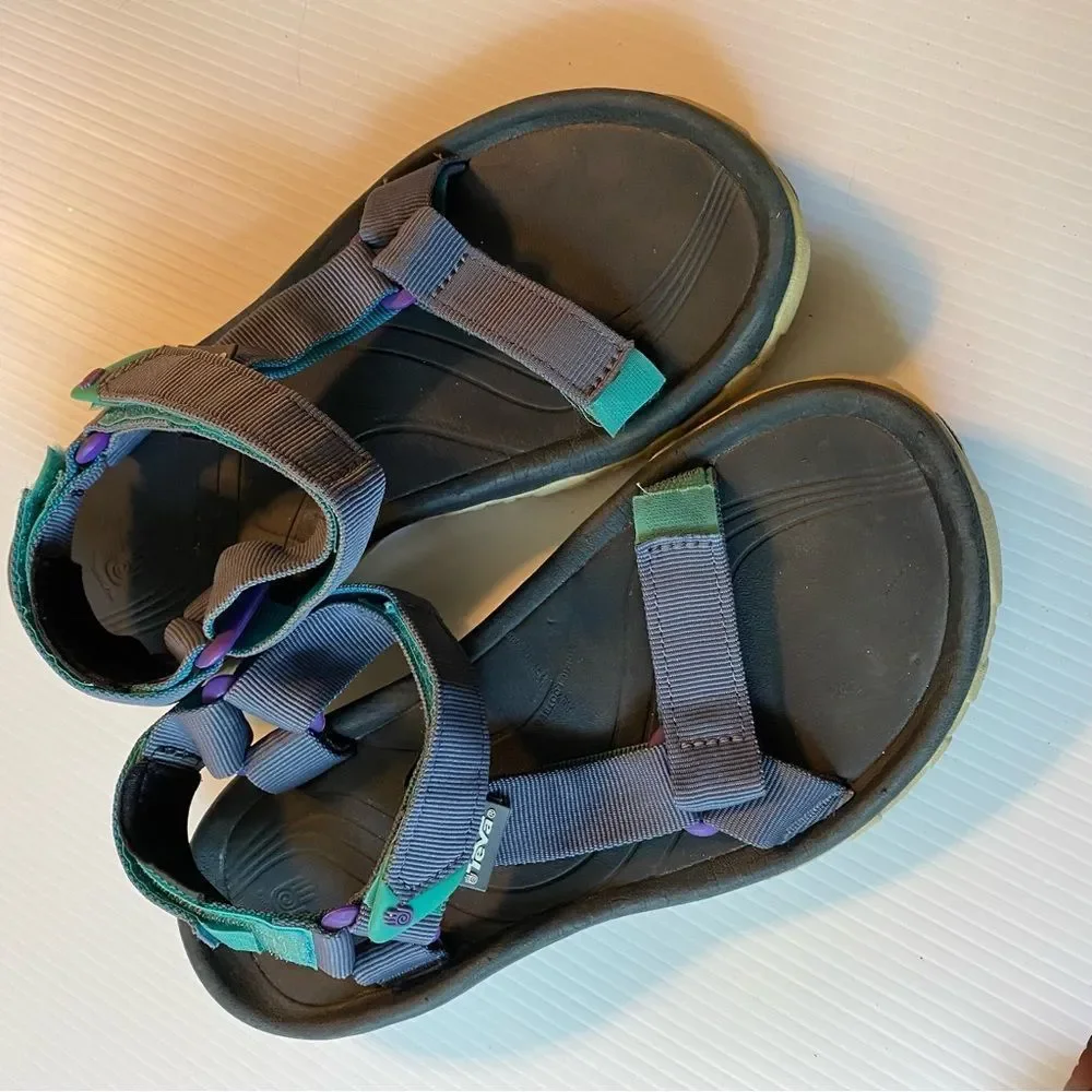 Teva unisex blue hiking waterproof Hurricane shoes sandals-6 - Picture 3 of 7